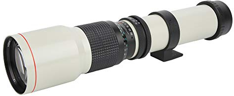 Obiettivo telescopico, 500 mm F8-F32 Messa a fuoco manuale Teleobiettivo con focale fissa per fotocamera con attacco M4/3 e per fotocamera con attacco T2