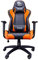 Talius Gecko V2 - Silla Gaming Naranja y Negra con Cuero, Ergonomía, Basculante, Alta Densidad y Nylon. (Orange)