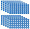 Luter - Lote de 10 pegatinas (5 lotes, 1 a 100 pegatinas, vinilo, etiquetas impermeables, ordenar organizar, cajas de almacenamiento, taquillas, suministros de oficina escolar (azul, 2,54 cm)