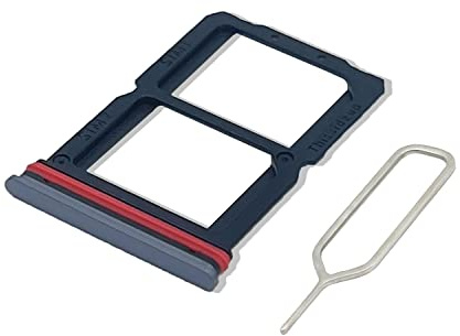 Eonpam Original DUAL SIM Card Slot Tray Holder Replacement for (Oneplus 7) Incl SIM Pin (Black)