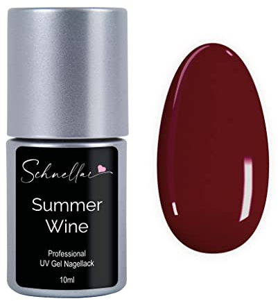SN UV Nagellack dunkelrot Gellack UV LED Gel Shellack dark red soak off Farbgel 10ml - Summer Wine SN211