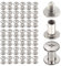 45 Stück Buchschrauben Chicago Schrauben 304 Edelstahl Rostfreier Stahl Kreuzschraube Nieten für DIY Lederdekoration Buchbinderei (5x8 mm,45 Stück)
