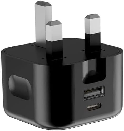 KP TECHNOLOGY Multi Port Fast Charger Plug For Nokia G42 / G22 / G60 / C32 / C12 / C21 Plus / G11 / XR21 / XR20 / X30 / X20 / X10 / G21 / G50 / G20 / G10 / Nokia 8.3/5.3/3.4/5.4/7.2 (BLACK)