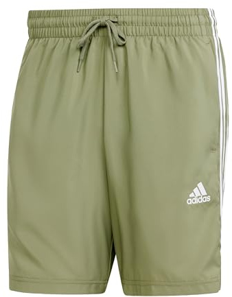adidas Men's AEROREADY Essentials Chelsea 3-Stripes Shorts, Legacy Green, S