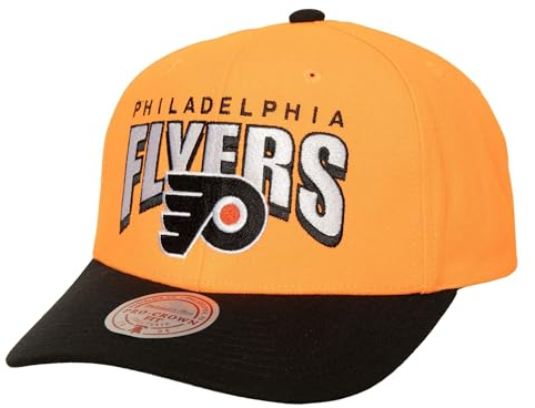 Mitchell & Ness Philadelphia Flyers NHL Boom Text Pro Vintage Snapback Cap Orange - One-Size