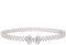 Faletony Damen Kettengürtel Perlen Gürtel Brautgürtel Taillengürtel Perlengürtel Hochzeit Brautjungfer Gürtel für Brautjungfernkleider Ballkleid Abendkleider (Silberne Schleife)
