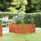SECOLI Hochbeet Metall Runde Hochbeet Metall 100x100x77 Hochbeete für Garten Hochbeet cortenstahl frühbeet kräuterbeet gemüsebeet-100 x 100 x 45 cm