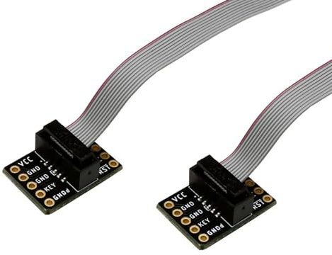 Treedix 1,27 mm JTAG SWD Breakout Board mit 10-poligen SWD-Kabeln, SWD-Kabel-Breakout-Board für J-Link, Jtag Debug
