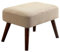 ZZDZW Schonbezug Hocker Rechteckig,Bezug Für Fußhocker, Stretch Bezug Für Hocker Hockerbezug Beinstütze Abdeckung Hussen Sitzhocker Eingangbank Überzug Bank Sitzbank Bezug (Color : Khaki)
