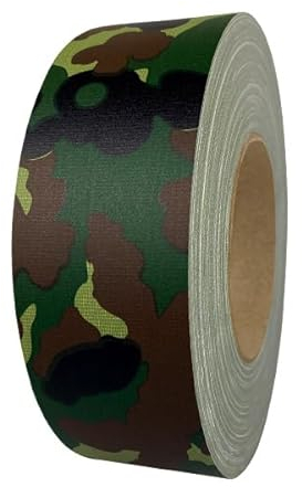 selmundo 6487 | Extra Power Premium Gaffa Tape | Panzertape | Gewebeband, Abmessung:50mm x 50m. camouflage