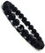 Armband Herren Schwarz - Elegantes Schwarzes Perlenarmband für Herren – Handgemacht – Hochwertige Natursteine – Verstellbar – Stilvolles Männerarmband – Ideal zum Verschenken
