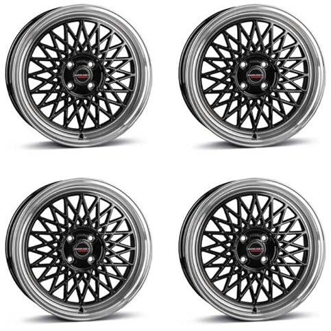 4x Borbet Felgen B 7x17 ET38 4x100 black rim polished kompatibel mit VW Golf Jetta