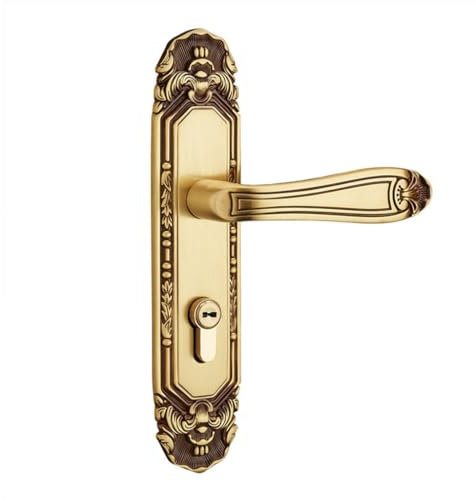 KCUZO Copper Door Locks Rose Gold Door Locks Gold Interior Door Copper Locks Silent Room Door Locks