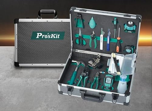 Pro'skit Taiwan Quality PK-9458(-1) FTTH Fiber Optical Tool Kit FTTH installation Tool Kit fiber optic installation and maintenance works(PK-9458)