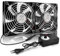 RUIZHI 240mm 12V Ventilador para PC - Velocidad de Viento Ajustable, AC 220V - 240V, 2750RPM, Portátil para TV, Radio, Router, Ventilador Dual