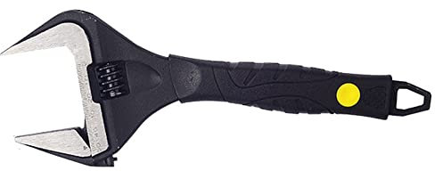 Verstellbarer Rollgabelschlüssel, 265mm Schraubenschlüssel Adjustable Wrench Einmaulschlüssel mit Max. 50mm Maulweite