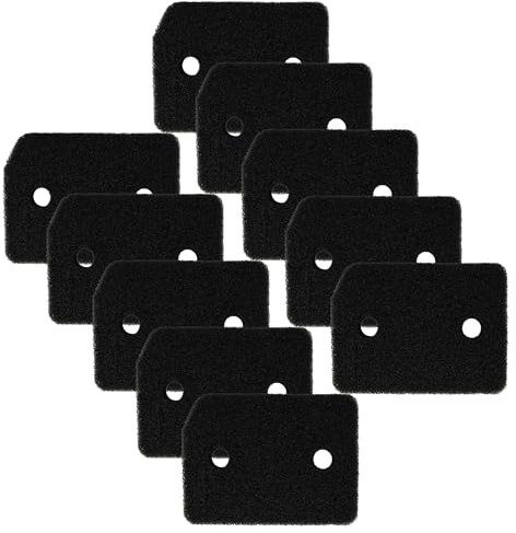 vhbw 10x filtro zoccolo compatibile con Miele TMG400-40, TMC640WP, TMC547WP, TMG800-40, TMG640WP, TMG600-40, TMG440WP, TMG840WP asciugatrice