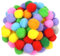 TOAOB 80 Stück Pompons Groß 4 cm Bunte Pompom Flauschigen Plüsch set Bälle Kunst Bommel für Lustige DIY Kreative Handwerk
