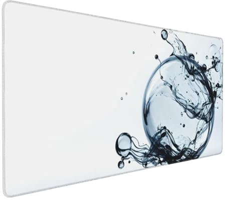 Tapis de Souris 80x40 cm Grand Tapis Souris XXL, Bulles Tapis de Souris Bureau Gamer, à Bords Cousus, Base en Caoutchouc Antidérapante, sous Main pour Clavier et Souris, Decoration Maison E-789