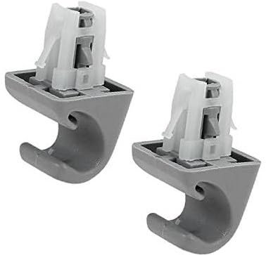 Jodriva 2 stücke Grau Auto ABS Sonnenblende Haken Halterung Retainer 74348-33040 Clips für die innere Sonnenblende