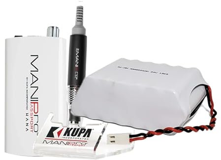HUBATS KUPA MANIPro Mini Passport Nail Drill Control Box Replacement Battery 850mAh 24v