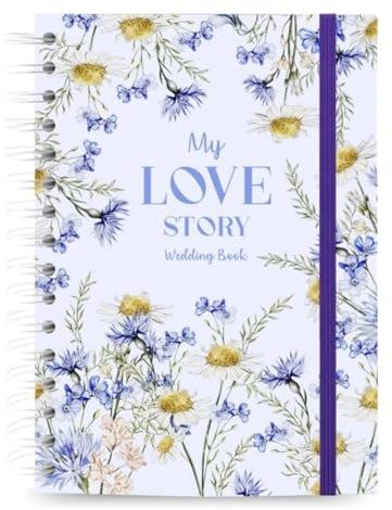 WOMEN WARRIORS Carnet de Mariage A5 My Love Story - Wedding Planner Book, Planificateur Mariage avec Mood Boards, Rétroplannings, Invités, Budget et Organisation Complète | Fleur Bleue