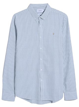 Farah Men's Brewer Stripe Ls Bd Long Sleeve