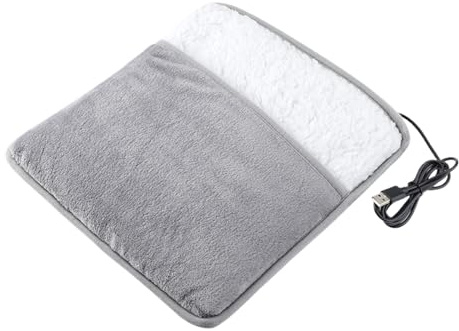 Bouillotte Électrique Pour Les Pieds,Tapis de Chauffage pour Pieds avec USB,Chauffe-Pieds | pour la Maison le Bureau le Spa la Chambre le Salon l Hiver et les Trajets Quotidiens