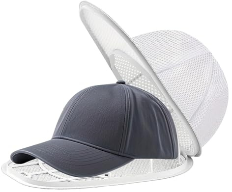 1 Pack Baseball Cap Washing Cage, Cap Protector for Washing Machine, Foldable Cap Washer for Baseball Caps, Cap Washing Rack Protector for Washing Machine, Baseball Cap Washing Rack Accessory