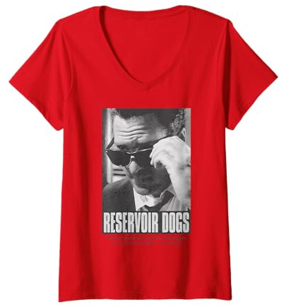 Damen Tarantino Reservoir Dogs Classic Indie Film Zitat Mr. Blonde T-Shirt mit V-Ausschnitt