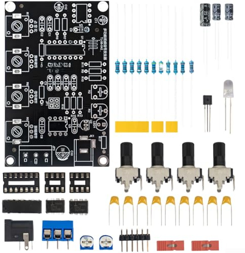 Kit generatore di segnale con ICL8038 per uscita sinusoidale a onda triangolare quadrata utilizzata nella progettazione elettronica e nelle attività di debug (A)