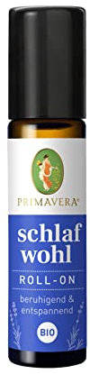 PRIMAVERA Schlafwohl Aroma Roll-On bio 10 ml - Lavendel-, Vanille und Neroliduft - Aromatherapie für Unterwegs - entspannend - vegan