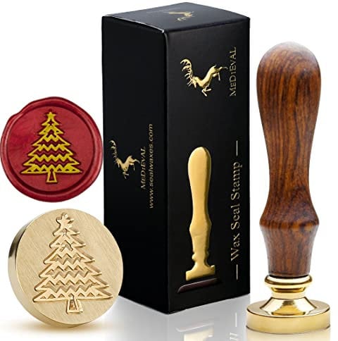 Christmas Tree Wax Seal Stamp for Sealing Christmas Card Invitations Envelope
