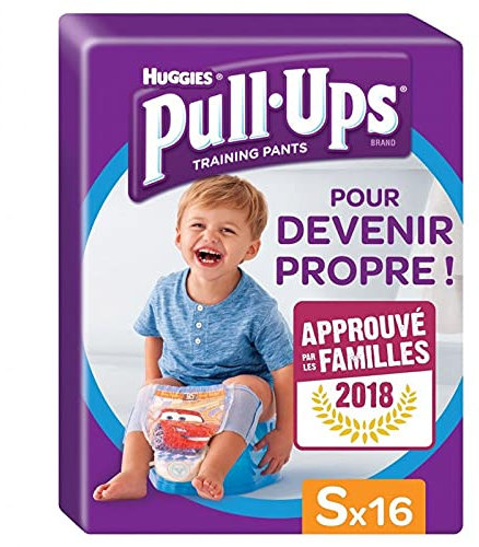 Huggies Pull-Ups Trainingshose, Größe S, für Jungen, 16 Stück (2 Packungen oder 32 Höschen)