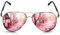 ROCKNIGHT Lunettes de soleil aviateur pour femme Protection UV polarisées Lunettes de soleil roses miroir UV400 Lunettes de soleil tendance pour femme Cadeaux pour femme Tear drop