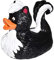 Wild Republic gummiente Skunk junior 10 cm weiß/schwarz