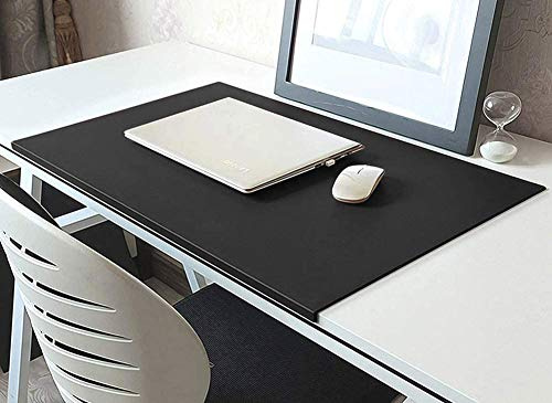 Schreibtischunterlage Leder,50x90cm rutschfeste Schreibmappe mit runder Kante Unterlage und Kantenschutz,Schreibmappe, Tischunterlage für Büro und Zuhause