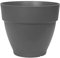 Elho Vibia Campana Rond 55 - Pot De Fleurs pour Extérieur - Plastique 100% recyclé - Ø 54.5 x H 47.0 cm - Noir/Anthracite