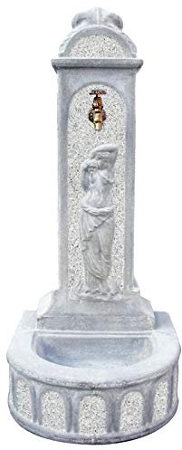 KAM Imperia Fontaine de jardin d'extérieur en béton pierre