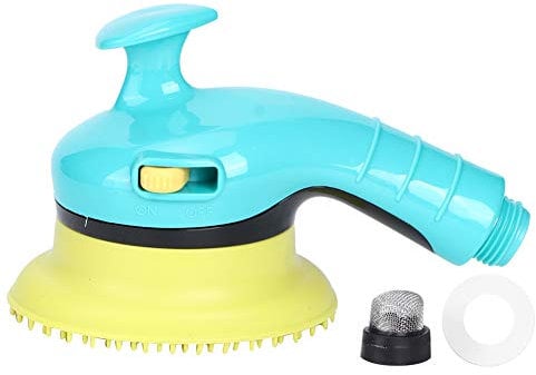 Pet Shower Head, Independent Switch Dog Bath Shower Water Sprayer Brush Dog Bath Brush Grooming Cleaning Massage Shower Head Dog Shower Attachment for Cats Dogs Pets
