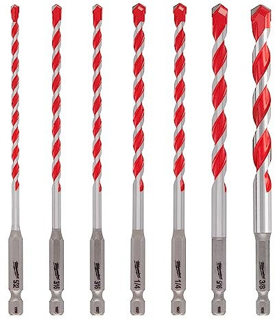 Milwaukee Shockwave 6 in. L Carbide Hammer Drill Bit Set 7 pc. - Case of: 1;