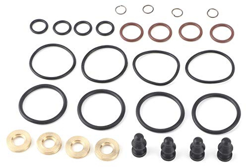Tbest Fuel Injector Seals Kit,Fuel Nozzle Sealing,4 Set of Rep Kit for A4 1.9l 2.0l TDI PD 1.9 pd130 injector seals seal kit repair 2 0 tdi rock