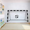 Zdklfm69 WandSticker Wandtattoos Fußballtor Wand Vinyl Aufkleber Sport Wandbilder Kunst Fußball Fußballnetz für Jungenzimmer Spielzimmer Fußball 114x64cm