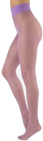 CALZITALY Calze Velate Donna, Collant Tutto Nudo, Calze Trasparenti, Collant Velato, 20 DEN S, M, L, XL, Made in Italy (M, Lilla)