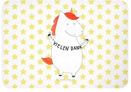 Mr. & Mrs. Panda Kühlschrankmagnet Einhorn Dankeschön - Geschenk, whiteboardmagnet, Unicorn, Einhörner, zettelhalter, Magnet, Vielen Dank, Danksagung, Danke, wandmagnet, tafelmagnet