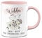 Tassenbrennerei Tasse mit Sternzeichen Widder - Kaffeetasse Rosa als Geschenk zum Geburtstag, Horoskop, Astronomie (Widder)