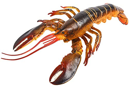 Hiawbon 33 cm Realistischer Hummer Simulation Kunststoff Hummer Figur für Home Desktop Dekoration Weihnachten Geburtstag Party Favor