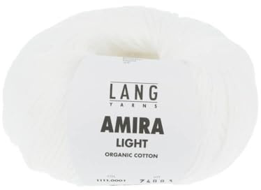 Lang Yarns - Amira Light 0001 weiß 50 g