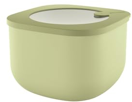 Guzzini - Kitchen Active Design, STORE&MORE BIO, Recipientes Herméticos Altos para Nevera/Congelador/Microondas (M) - Verde Aguacate, 16 x16 x h10,7 cm | 1550cc - 170723253