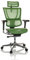 hjh OFFICE Bürostuhl ergonomisch ERGOHUMAN Slim GEN2 Originales Design, 24h Einsatz, Drehstuhl mit Flexibler Lordosenstütze, Netz Grün